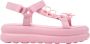 Camper Roze Platte Leren Sandalen - Thumbnail 1
