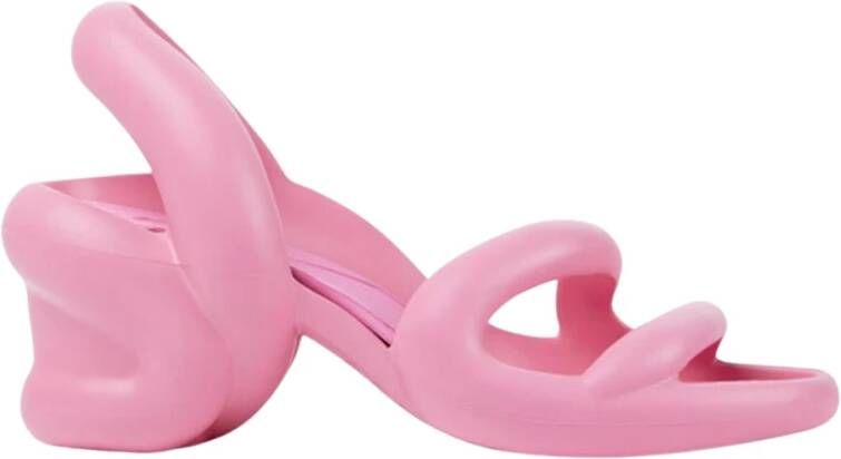 Camper Roze Sculpturale Hakken Sandalen