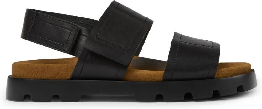 Camper Platte sandalen Crucero Negro BrutusSand Negro