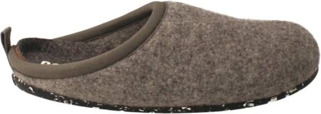 Camper Comfortabele wollen pantoffels voor dames Gray Dames