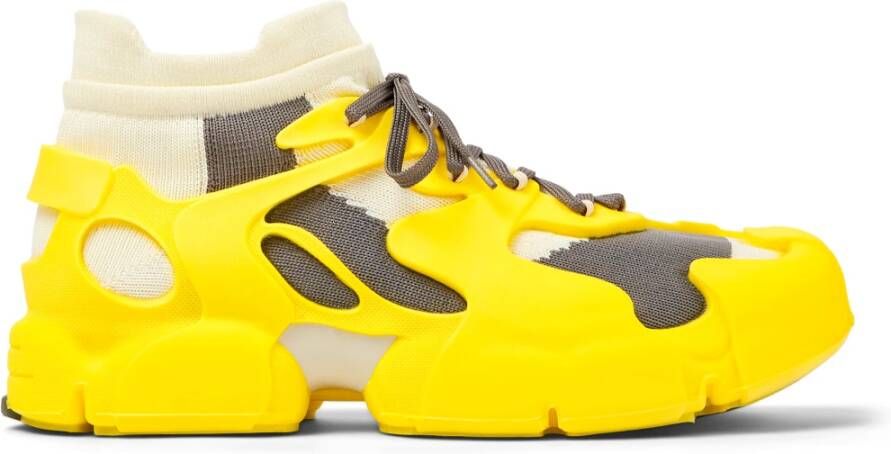 Camper Lab Yellow Knit Sock Sneakers - Foto 3