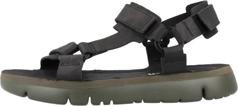 Camper Stijlvolle platte sandalen in zwart Black Heren