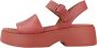 Camper Stijlvolle Platte Sandalen Red Dames - Thumbnail 4