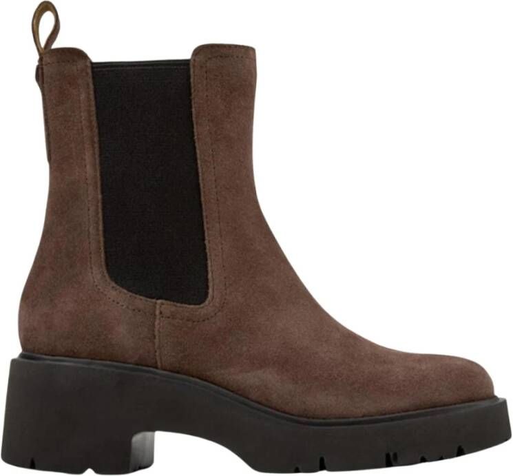 Camper Suede Chelsea Enkellaarzen Bruin