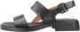 Camper Zwarte platte sandalen voor vrouwen Black Dames - Thumbnail 11