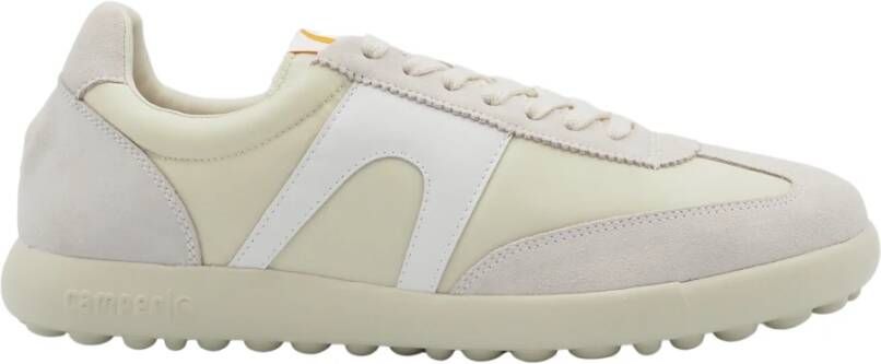 Camper Witte en crème leren sneakers
