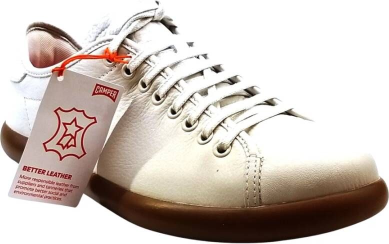 Camper Witte Engelse schoenen met Soller zolen White Heren