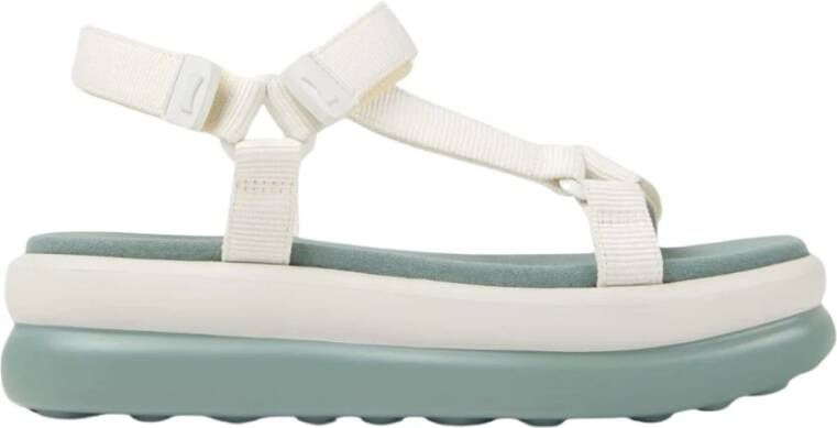 Camper Witte Platform Sandalen voor Vrouwen