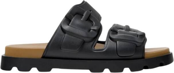 Camper Zwarte Gesp Sandalen