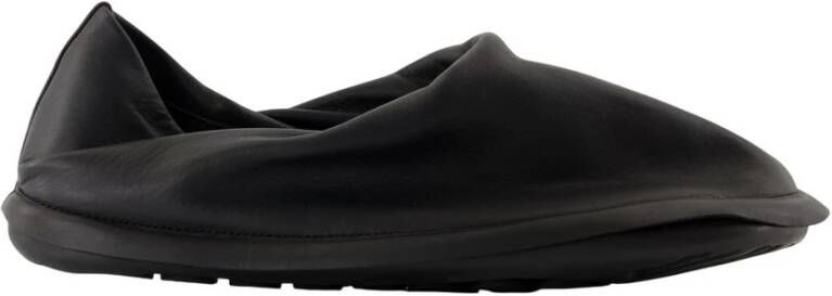 Camper Zwarte Leren Sneakers met Messing Details