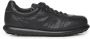 Camper Zwarte Leren Sneakers Ronde Neus Rubberen Zool - Thumbnail 1