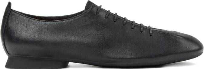Camper Zwarte Leren Veterschoenen