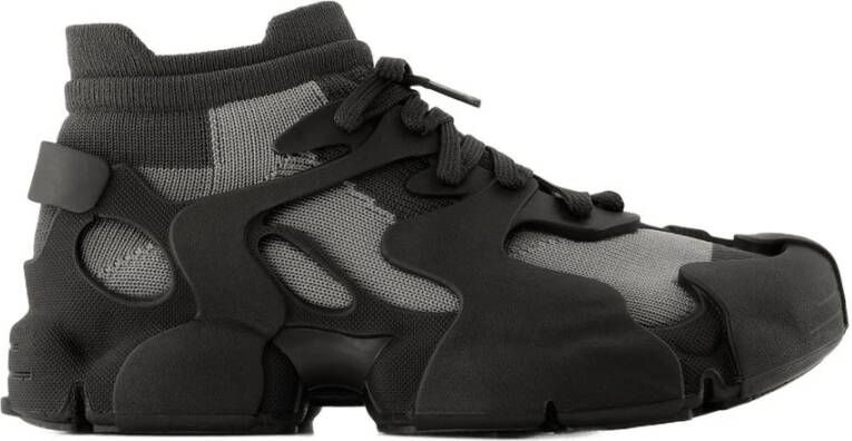 Camper Zwarte Synthetische Sneakers Ronde Neus