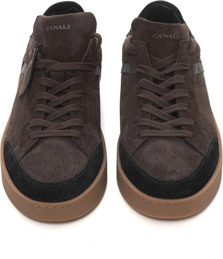Canali Lage Sneaker van Suède en Rubber - Foto 2