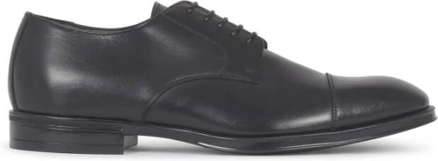 Canali Zwarte Platte Schoenen Zapatos Black Heren