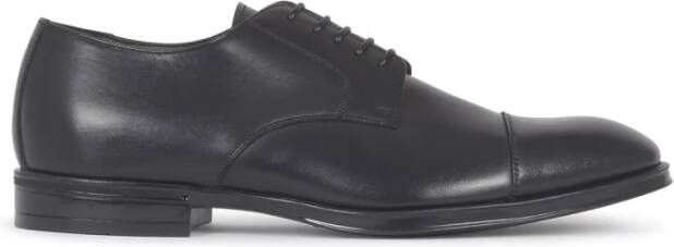 Canali Zwarte Platte Schoenen Zapatos