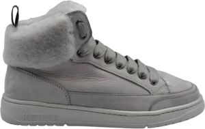 Candice Cooper Beige Platte Schoenen met Mid Fur Taupe Nabuk Beige Dames