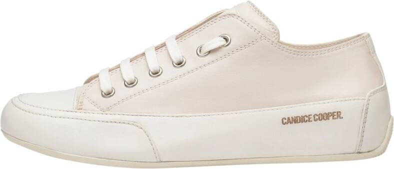 Candice Cooper Buffed leather sneakers Rock S Beige Dames