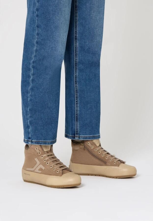 Candice Cooper Leather and synthetic ankle sneakers Plus FUR CC