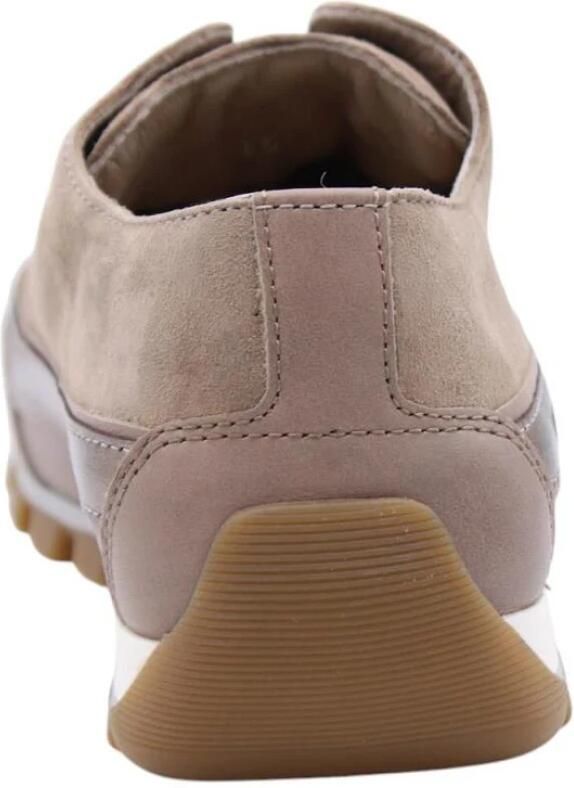 Candice Cooper Buffed leather and suede sneakers Janis Strip Chic Gray - Foto 8