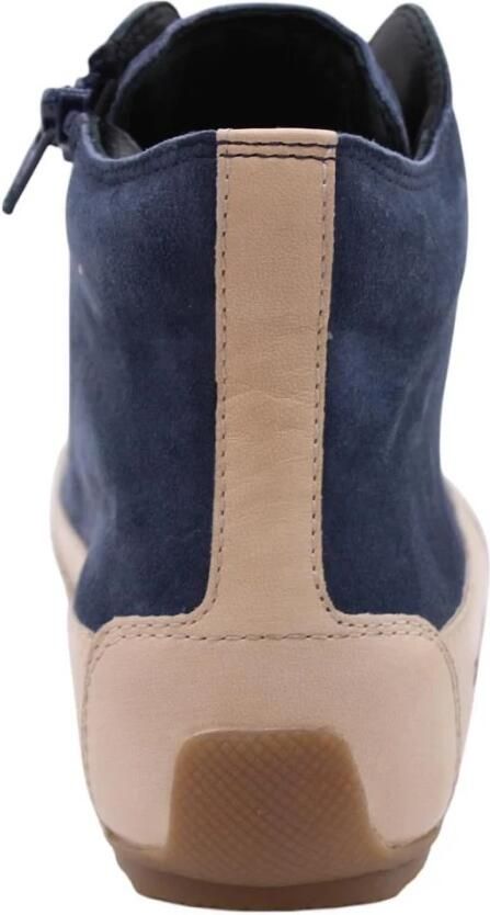 Candice Cooper Leather and velour ankle sneakers Plus Blue Dames - Foto 2
