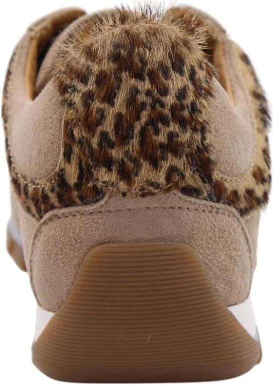 Candice Cooper Buffed leather and suede sneakers Janis Strip Chic Gray - Foto 9