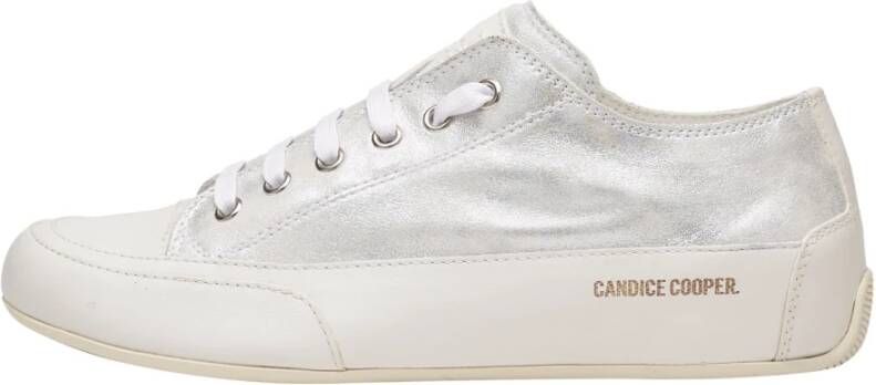 Candice Cooper Fade-effect leather sneakers Rock S Gray Dames