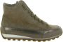 Candice Cooper Leather and velour ankle sneakers Janis Strip Plus Chic Brown Dames - Thumbnail 8