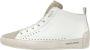 Candice Cooper Leather and suede ankle sneakers Dafne MID White Dames - Thumbnail 1
