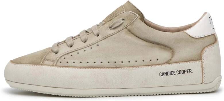 Candice Cooper Leather and suede sneakers Dafne F Beige Dames