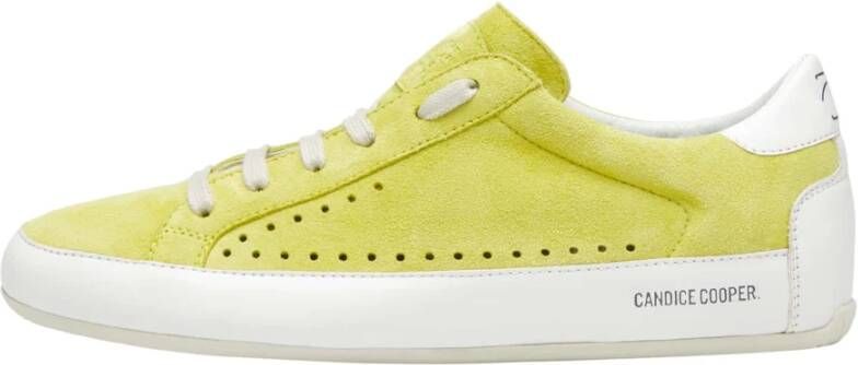 Candice Cooper Leather and suede sneakers Dafne Yellow Dames