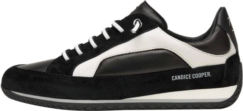 Candice Cooper Leather and suede sneakers Runlo Flash Black Dames