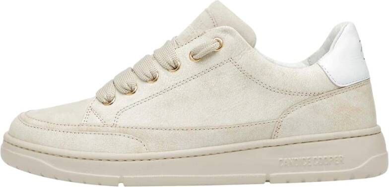 Candice Cooper Leather and suede sneakers Velanie Chic Beige Dames