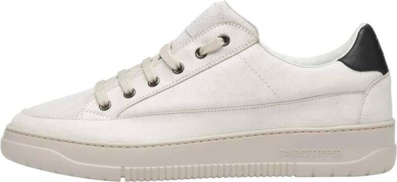 Candice Cooper Leather and suede sneakers Vito 06 White Heren