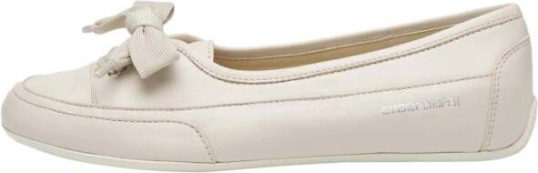Candice Cooper Leather ballet flats Candy BOW White Dames