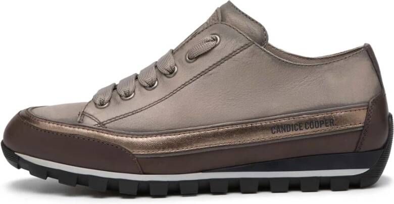 Candice Cooper Leather sneakers Janis Strip Chic Gray Dames