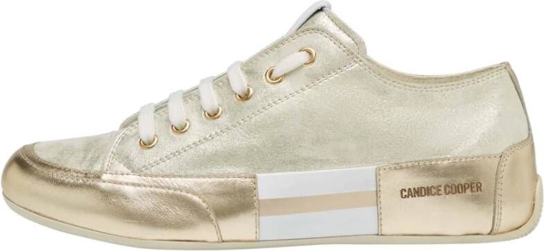 Candice Cooper Leather sneakers Rock Patch S Yellow Dames