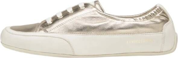 Candice Cooper Nappa and buffed leather sneakers Rock 4 Yellow Dames