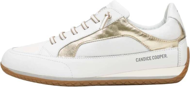 Candice Cooper Nappa and buffed leather sneakers Runlo Flash White Dames