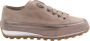 Candice Cooper Buffed leather and suede sneakers Janis Strip Chic Gray - Thumbnail 2