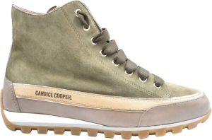 Candice Cooper Taupe Army Green Platte Schoenen Groen Dames