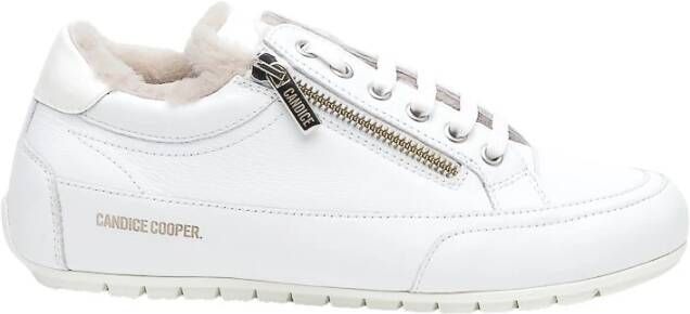 Candice Cooper Witte Leren Sneakers White Dames
