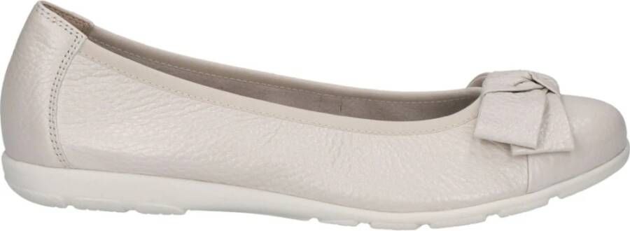 Caprice Beige Casual Closed Ballerinas Beige Dames