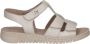 Caprice Beige Casual Platte Sandalen Vrouwen - Thumbnail 1