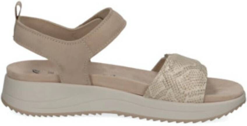 Caprice 9-28702-42 336 G-breedte Maat Dames Sandalen Beige