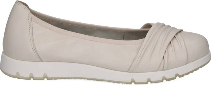 Caprice Beige Gesloten Ballerina's voor Vrouwen