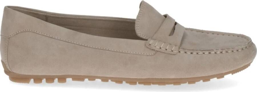Caprice Beige Gesloten Loafers voor Vrouwen