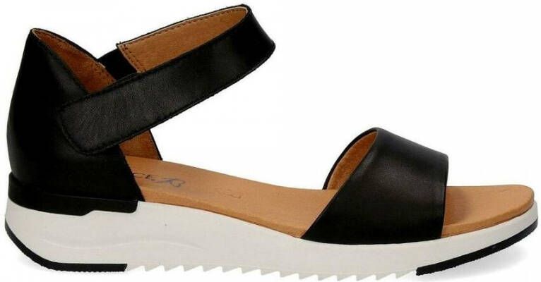 Caprice Black casual open sandals Zwart Dames