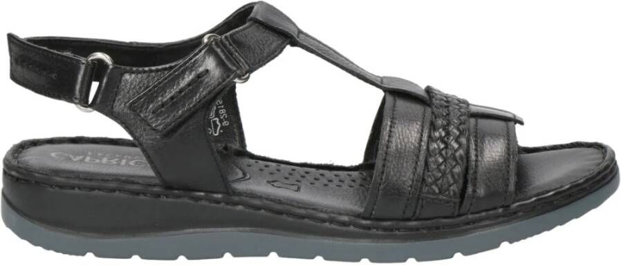 Caprice black casual open sandals Zwart Dames