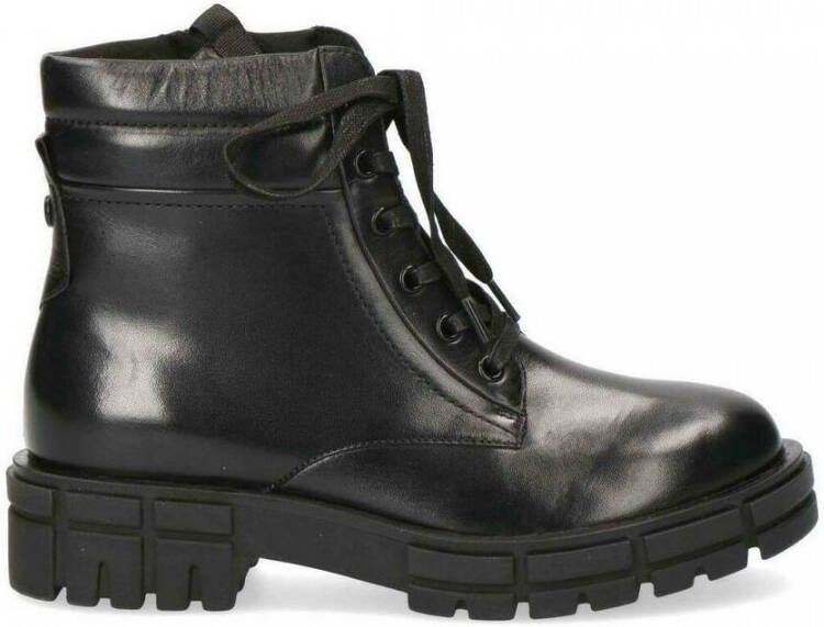 Caprice Casual Leather Booties Black Dames